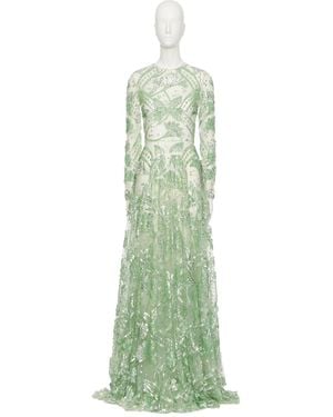 Valentino Long-Sleeved Dress - Green