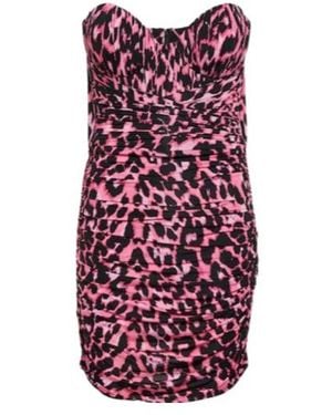 Alex Perry Axton Leopard-Print Minidress - Red