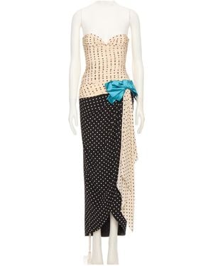 Valentino Crepe De Chine Dress - White