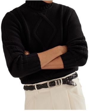 Brunello Cucinelli Cashmere Turtleneck Sweater - Black