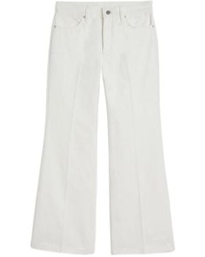 Jil Sander Flared Denim Trousers - White