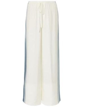 SIR. Lilou Silk Wide-Leg Pants - White