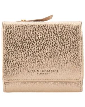 Gianni Chiarini Compact Zip-Around Wallet - Natural