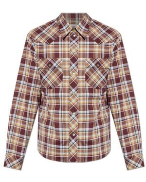 Versace Checked Pattern Shirt - Multicolour