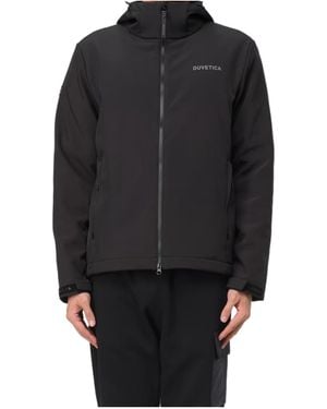 Duvetica Logo Zip-Up Casual Jacket - Black