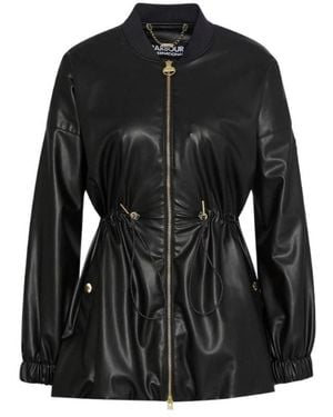 Barbour Riley Leather Jacket - Black