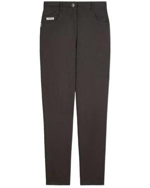 Patrizia Pepe Slim Fit Trousers - Black