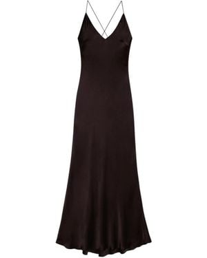 Anine Bing Laurel Strappy Long Dress - Black