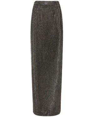 Roland Mouret Diamante Embellished Extra-Long Skirt - Grey