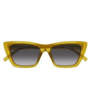 Saint Laurent Eyewear Cat Eye Frame Sunglasses - Yellow