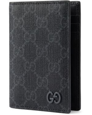 Gucci Monogrammed Bifold Cardholder - Grey