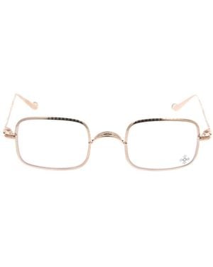 Chrome Hearts Full-Frame Non-Prescription Glasses - White