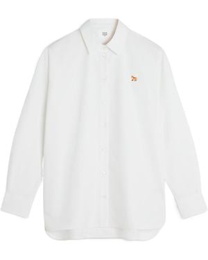 Maison Kitsuné Maison Kitsuné Baby Fox Patch Shirt - White