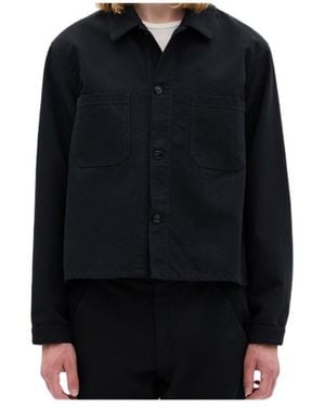 Ann Demeulemeester Boxy-Fit Shirt Jacket - Black