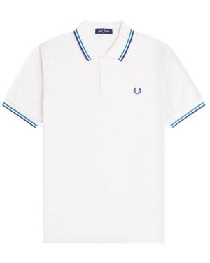 Fred Perry Twin Tipped Polo Shirt - White
