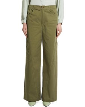 iBlues Belt Loop Casual Trousers - Green