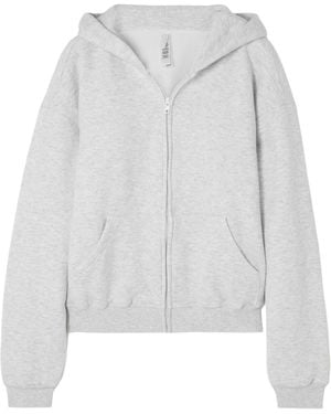 Skims Cropped Zipup Hoodie - White