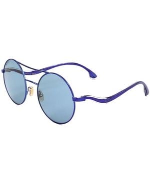 Jimmy Choo Eyewear Round Frame Sunglasses - Blue