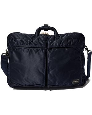 Porter-Yoshida and Co Tanker 3-Way Zipper Shoulder Bag - Blue