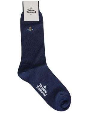 Vivienne Westwood Logo Socks - Blue