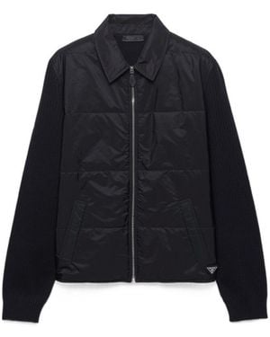 Prada Long-Sleeved Cardigan - Blue