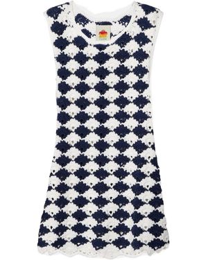 FARM Rio Round Neck Sleeveless Top - Blue