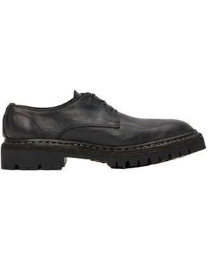 Guidi Lacing Closed Derby Shoes - Black