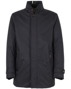 Moorer Long-Sleeved Cotton Jacket - Blue