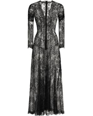 Dolce & Gabbana Chantilly Lace Dress - Black