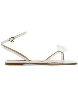 Gianvito Rossi Jaipur Embellished Ankle Strap Sandals - White