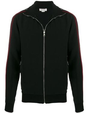 McQueen Logo Tape Track Jacket - Black