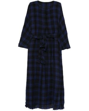 Daniela Gregis Plaid Dress - Blue
