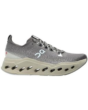 On Shoes Cloudsurfer Max Lace-Up Sneakers - Gray