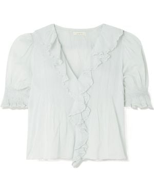 Doen Henri Ruffled Blouse - White