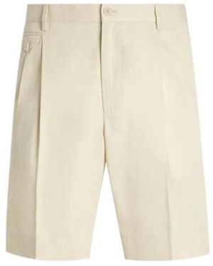 Dolce & Gabbana Cotton Shorts - Natural