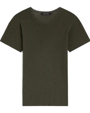 Phoebe Philo Crew Neck Ribbed T-Shirt - Green