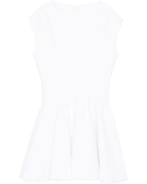 Alaïa Flared Mini Dress - White