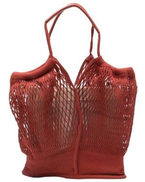 Hereu Double-Handled Handbag - Red