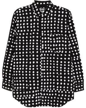 Comme des Garçons Filip Pagowski Polka-Dot Shirt - Black