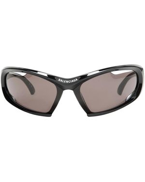 Balenciaga Solid Colour Sunglasses - White