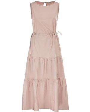 Peserico Sleeveless Midi Dress - Pink