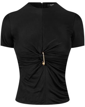 Versace Safety Pin Top - Black