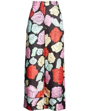 Marni Floral-Print Casual Pants - Red