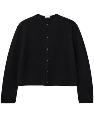 Rier Long-Sleeved Wool Cardigan - Black