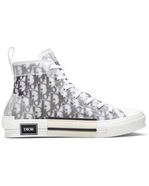 Dior B23 High' Oblique Casual Sneakers - White