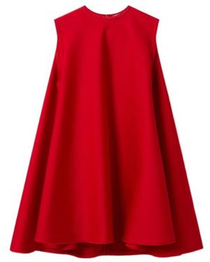 Stella McCartney Enverse Satin A-Line Mini Dress - Red