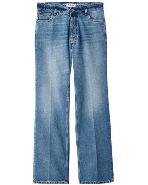 Miu Miu Washed Denim Jeans - Blue