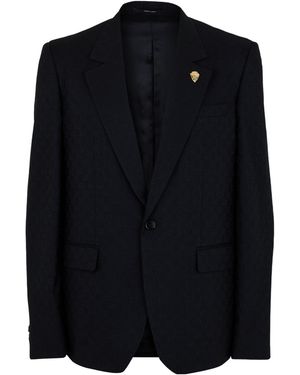 Gucci Single-Breasted Blazer - Black