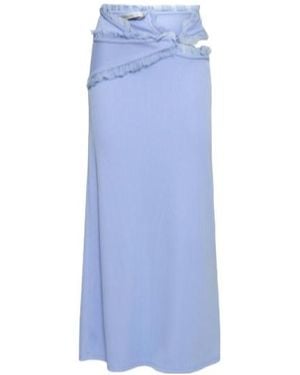 Christopher Esber Frilly Skirt - Blue