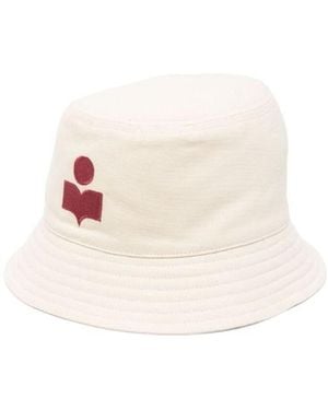 Isabel Marant Logo-Embroidered Bucket Hat - White
